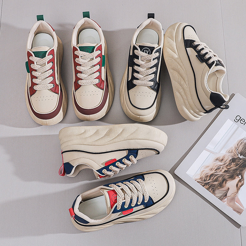 New thick-soled fashionable sportswear and casual board shoes for women