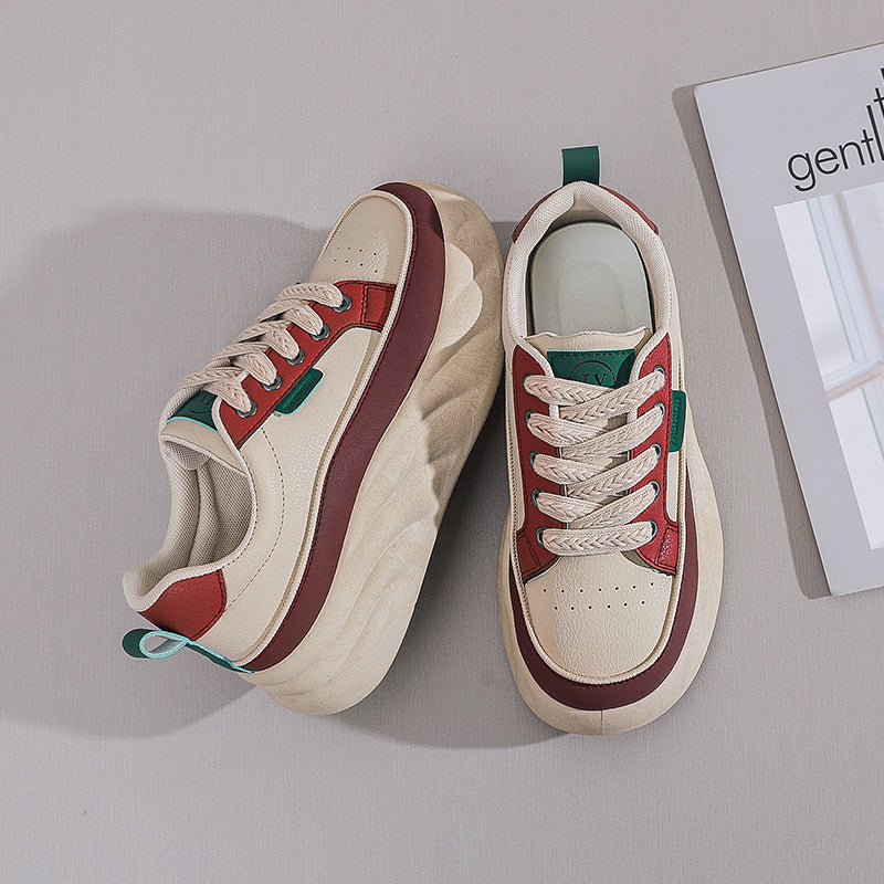 New thick-soled fashionable sportswear and casual board shoes for women