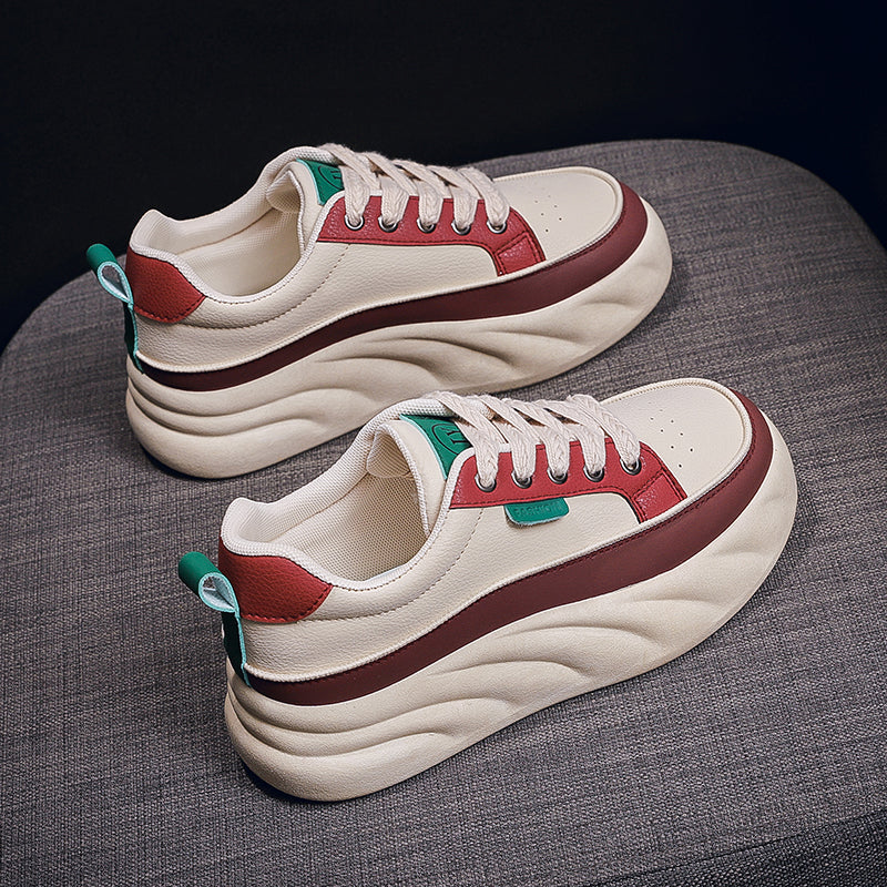 New thick-soled fashionable sportswear and casual board shoes for women